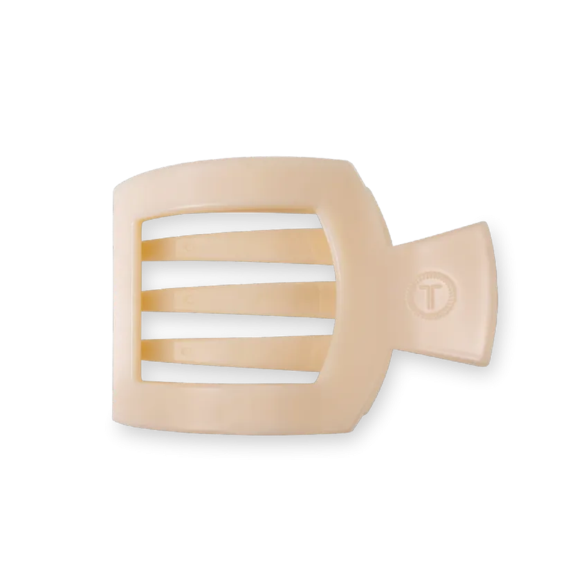 Almond Medium Flat Square Clip