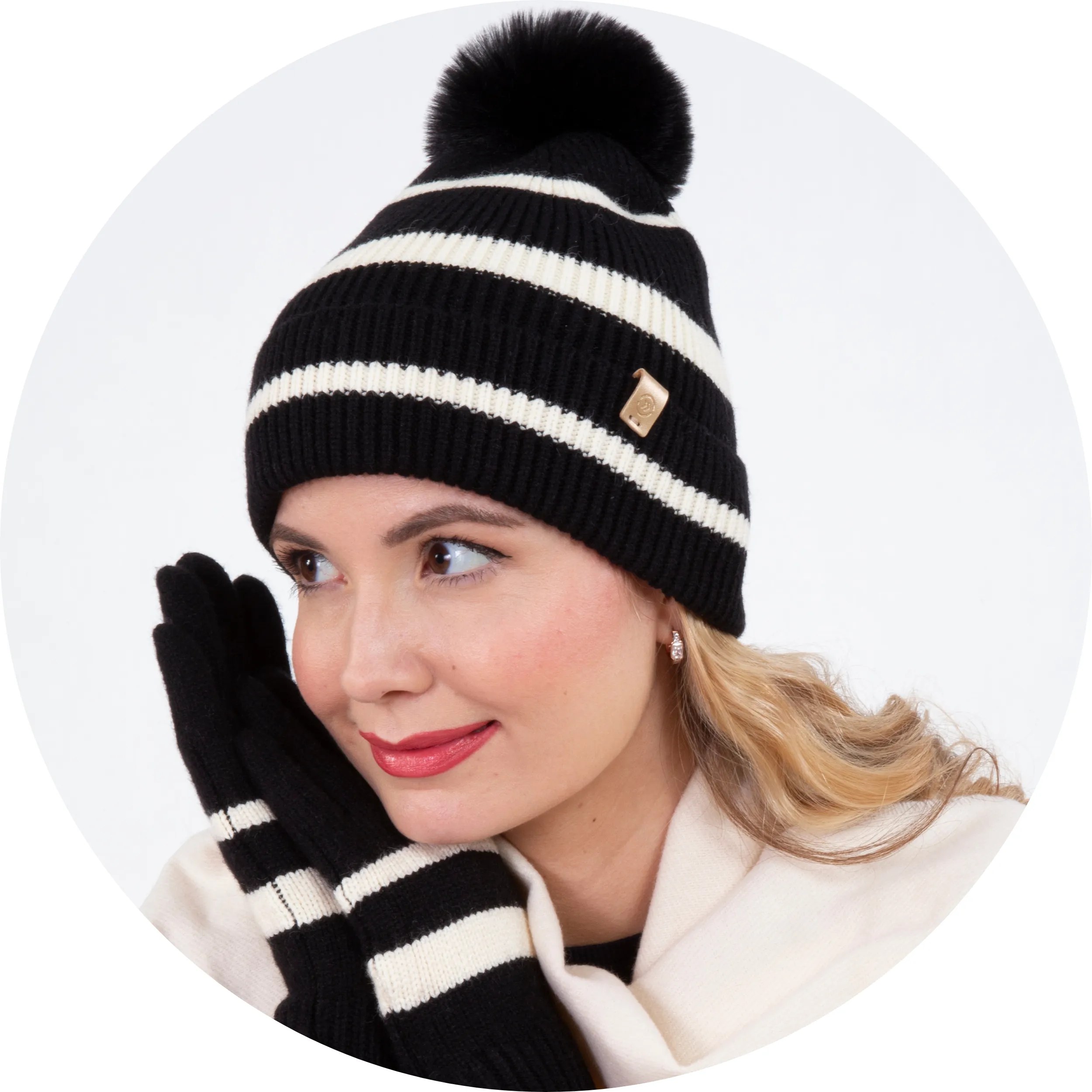 Bonnet Femme à rayures Soft Touch