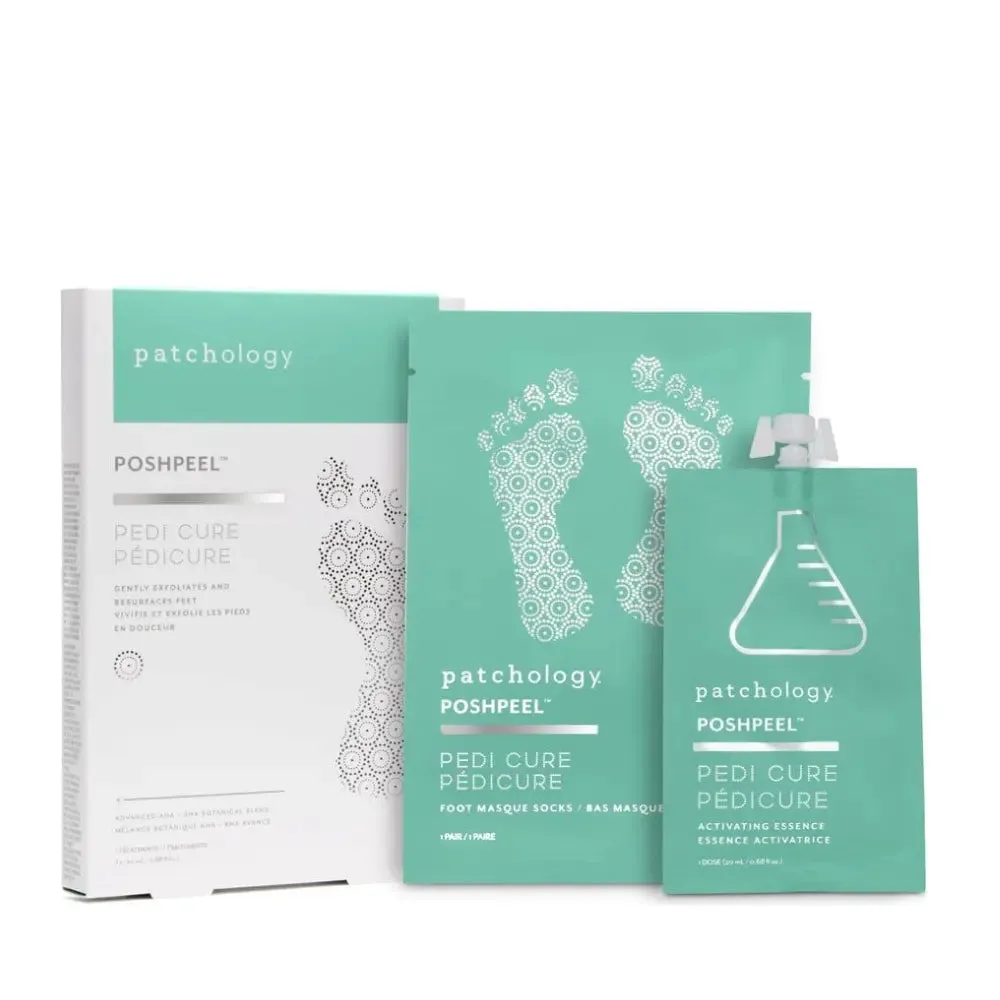 CLEARANCE - Patchology PoshPeel™ PediCure Exfoliating Foot Peel - 1 treatment/box