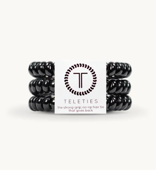 Jet Black Small Teleties