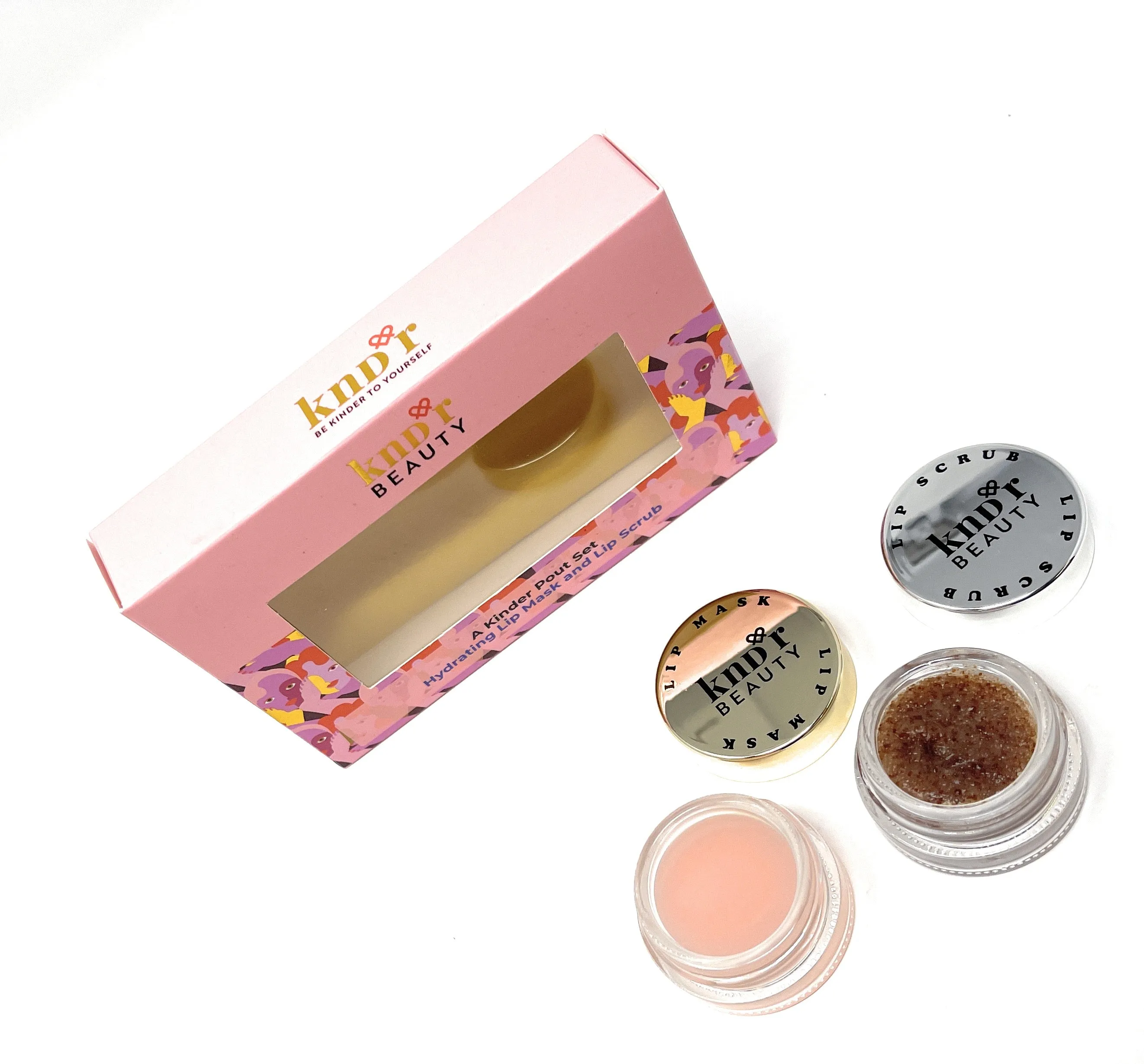 KNDR Beauty Lip Mask and Lip Scrub A Kinder Pout Set
