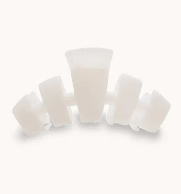 Large White Teleties Clip