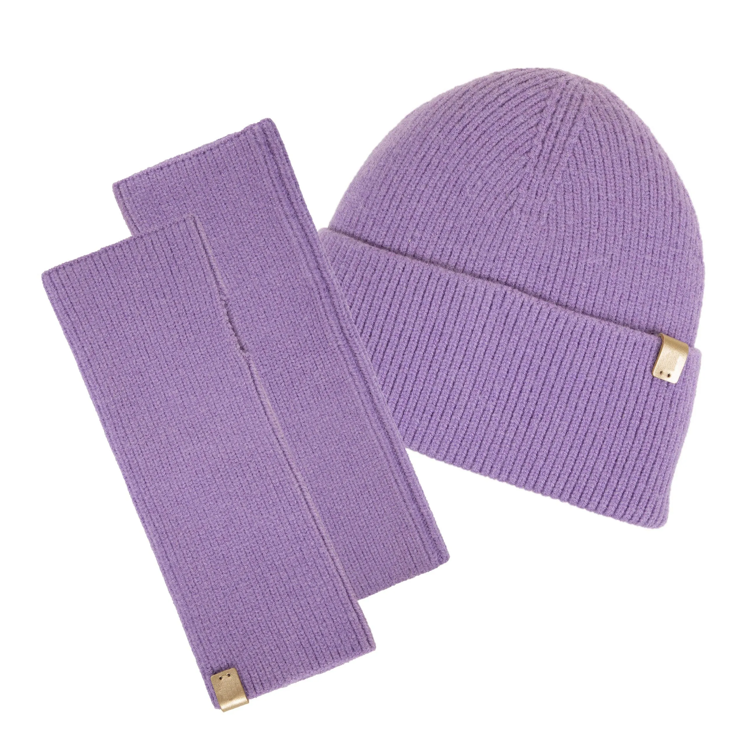 Mitaines Femme Maille longues Soft Touch Lavande