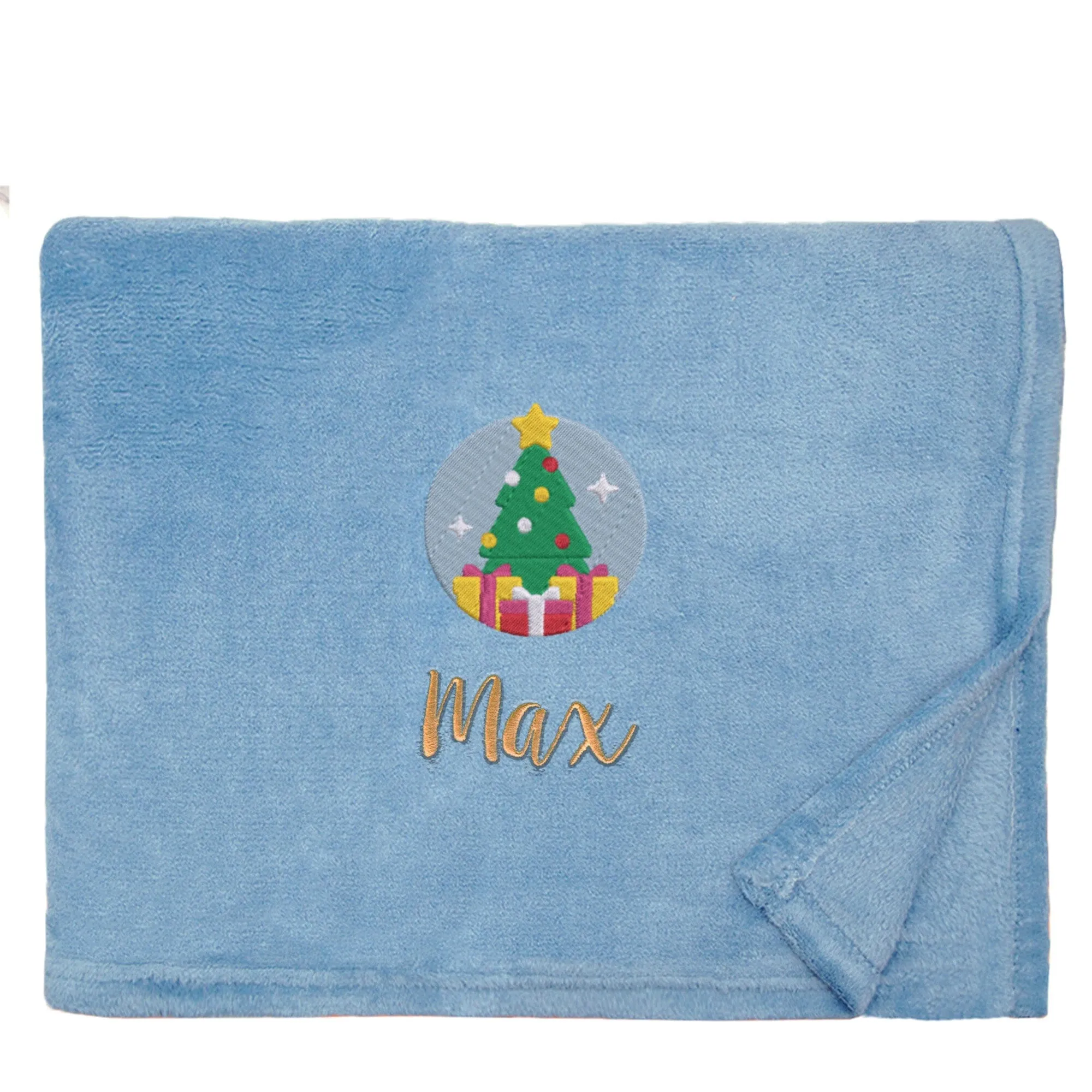 Personalised Christmas Tree Christmas Snuggle Blanket
