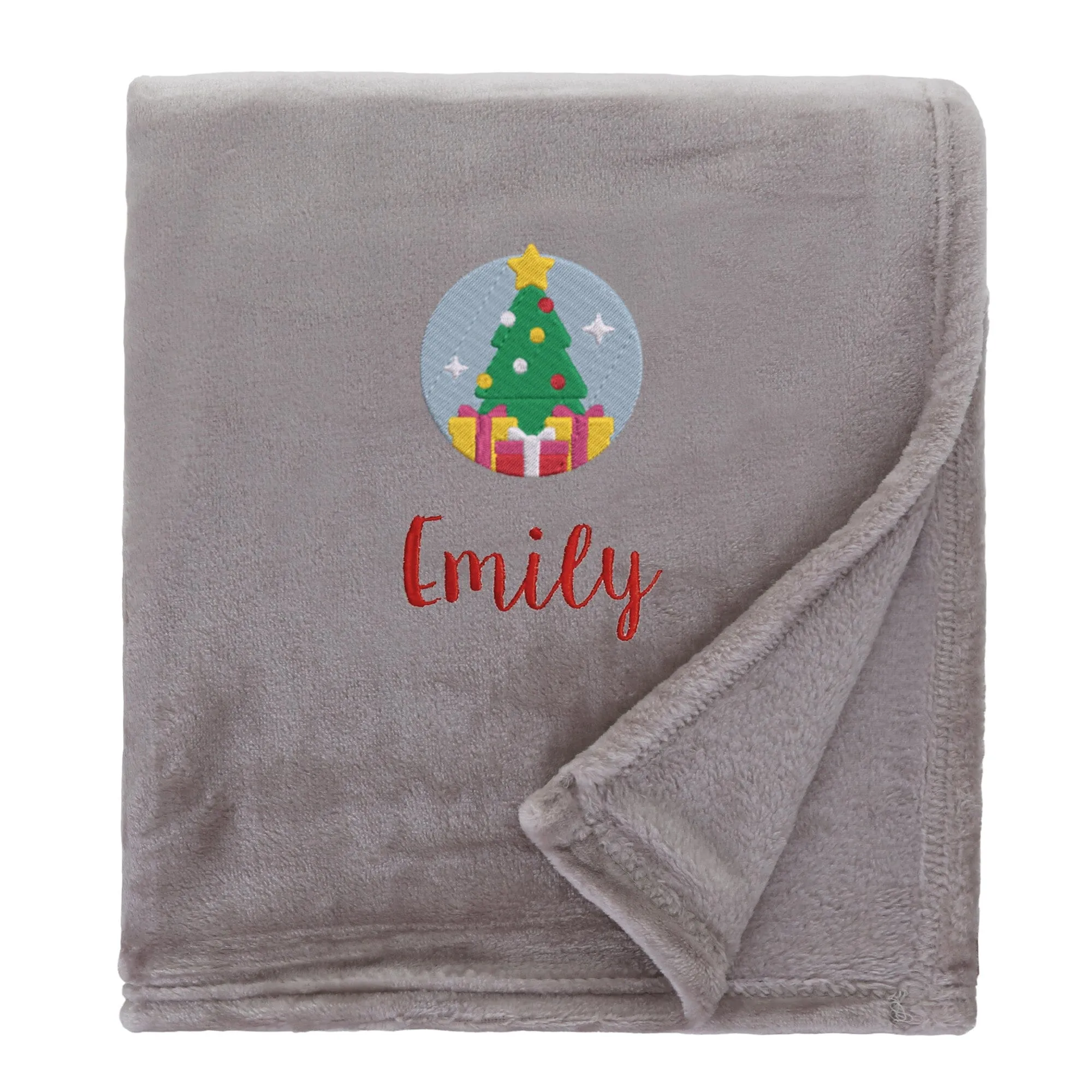 Personalised Christmas Tree Christmas Snuggle Blanket