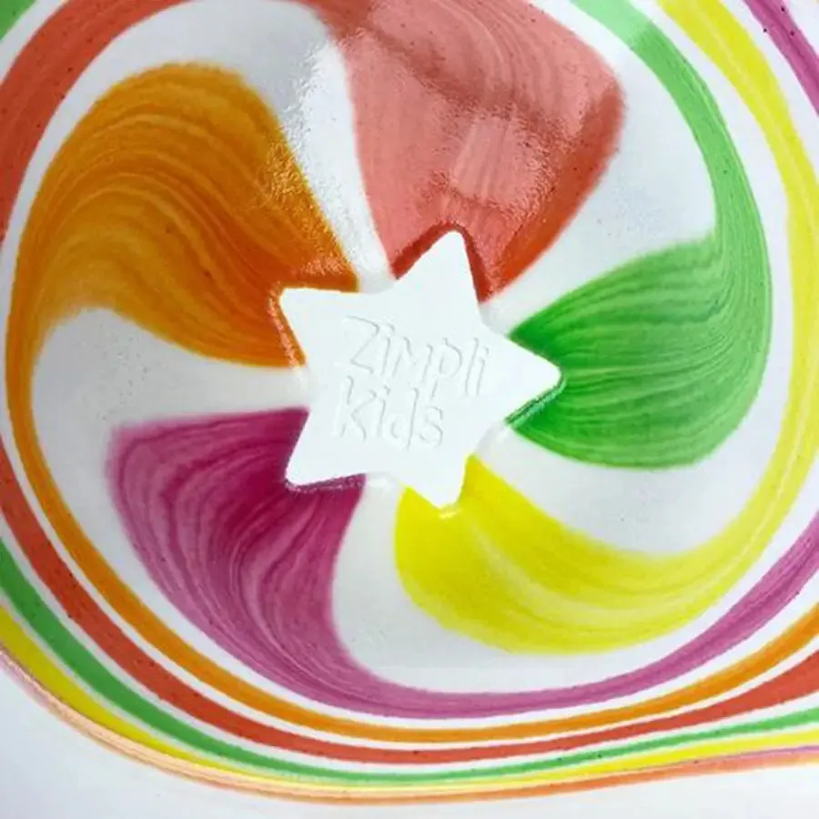Zimpli Kids Baff Bomb White Star Rainbow Effect